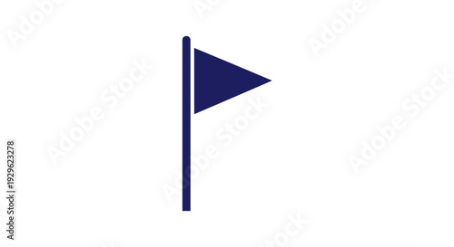 Golf Flag Marker Indicator Symbol.