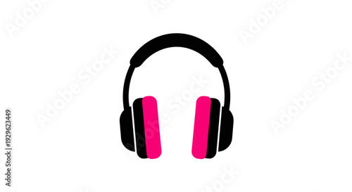 Headphones with pink ear cushions.