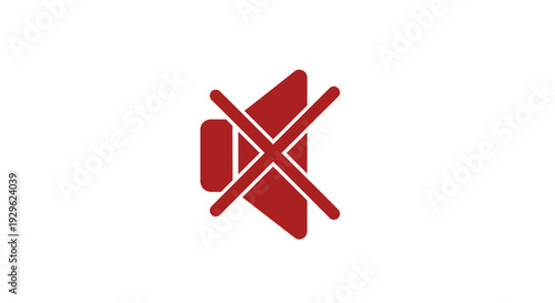 Red No Video Recording Prohibited Sign.