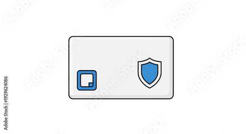 Security icons on white background.