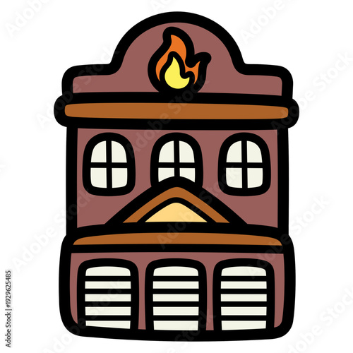 fire station illustration