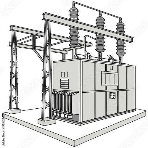 Of industrial electrical substation equipment industrial equipment