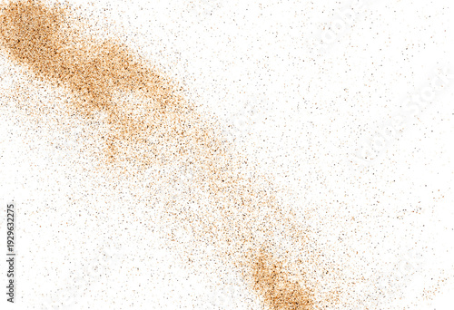 Wallpaper Mural Sand scatter isolated on white background and texture, clipping, top view Torontodigital.ca