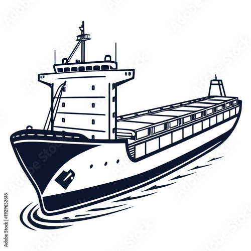 Cargo ship maritime transport grain carrier boat vessel
