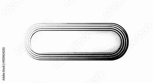 Abstract design of rounded rectangular shapes with halftone shading