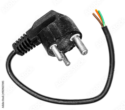 Wallpaper Mural Cut insulated colorful wires isolated on white background, clipping path Torontodigital.ca