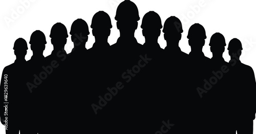 International labor day unity silhouette celebrating workers rights globally