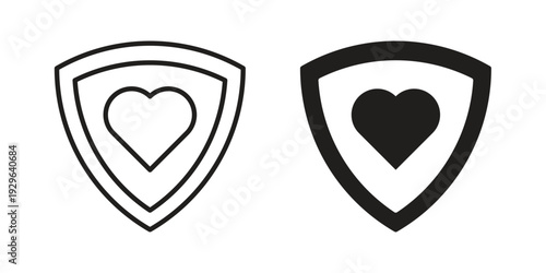 Life insurance icons In Trendy Design Vector Eps 10, Editable Stroke and solid flat.