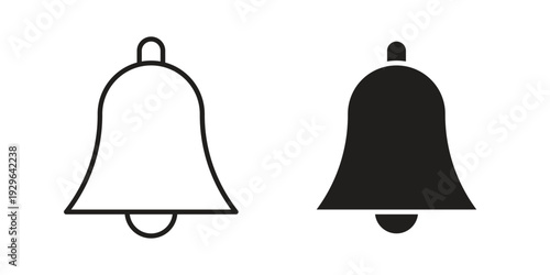 Notification icons In Trendy Design Vector Eps 10, Editable Stroke and solid flat.