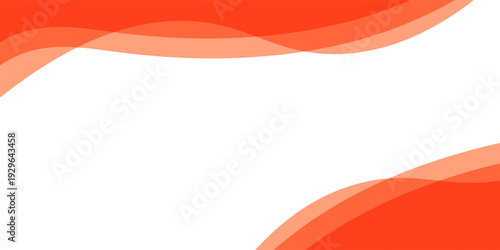 Modern abstract background with a smooth, wavy orange border at the bottom. Simple, footer with translucent layers, making it perfect for corporate presentations, brochures, or banners