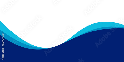 Curved Header and Footer Element. Vector EPS 10