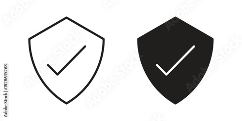 Safe icons In Trendy Design Vector Eps 10, Editable Stroke and solid flat.