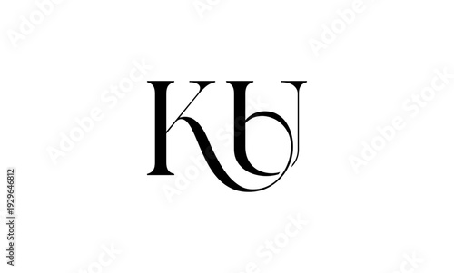 KU initial letter logo or KU monogram