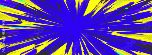 Comic Explosion Background with Manga Effect, Cartoon Impact, and Vector Smoke for Anime or Game Projects. An Explosive Black and White Burst of Vibrant Energy, Perfect for Action-Packed.