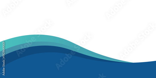 Gradient Wave Footer Illustration eps10