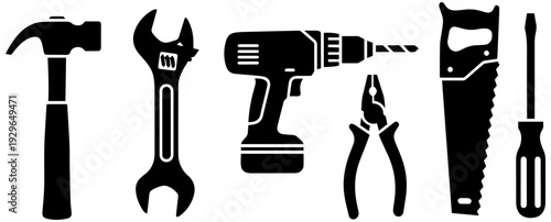 Set of essential hand tools for DIY projects and home repair