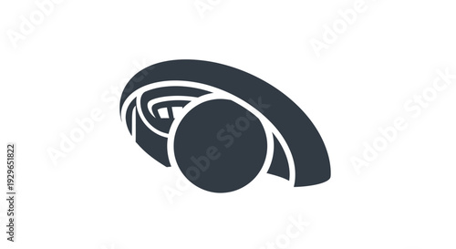 Stylized Eye Logo Design Element.