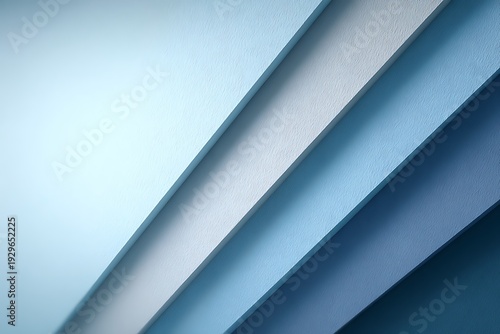 Wallpaper Mural Soft Textured Paper Layers in Gradients of Blue and White Shades Torontodigital.ca