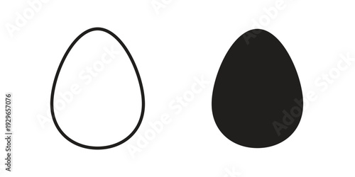Egg icons collection glyph and mixed vector Illustrations