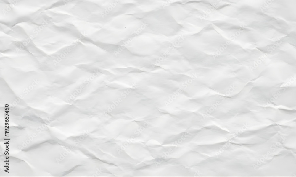 Obraz premium Crumpled White Paper Texture Background