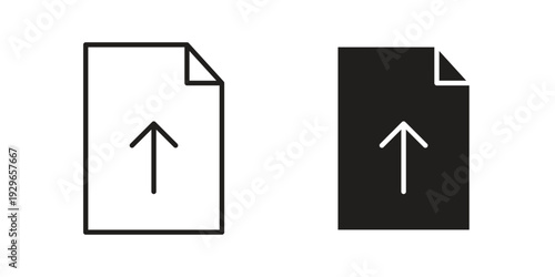 File upload icons collection glyph and mixed vector Illustrations