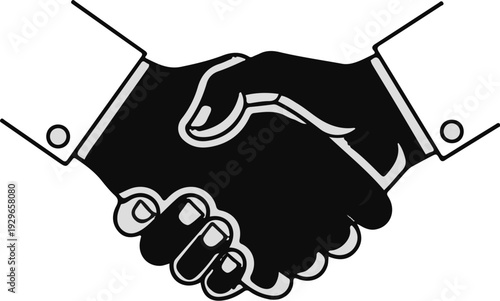 Two hands shaking firmly, symbolizing agreement and partnership