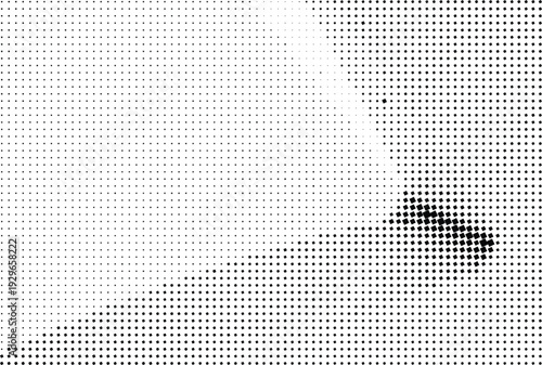 Abstract monochrome pattern of dots and lines creating a textured visual effect with a subtle gradient isolated on transparent background, Vector, illustration