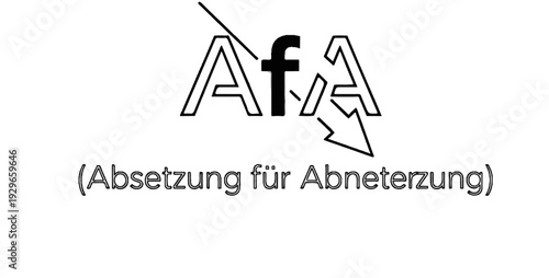 Stylized AFA logo with black "f" and text below