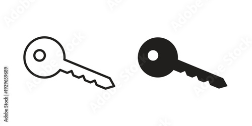 key icons collection glyph and mixed vector Illustrations