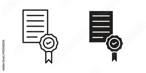 Patented icons collection glyph and mixed vector Illustrations