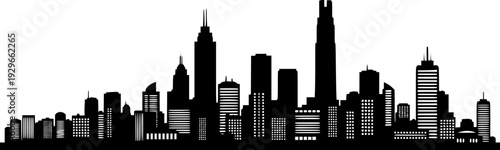 Single continuous line drawing of London city skyline. Famous city skyscraper landscape in world. World travel campaign home wall decor poster concept. Vector black silhouette. with white background