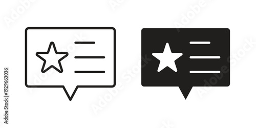 Review icons collection glyph and mixed vector Illustrations