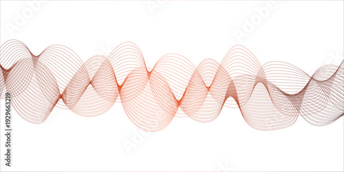 Abstract vector background design featuring a pink spiral sphere pattern with wave lines and round circular art objects for a creative business concept  texture