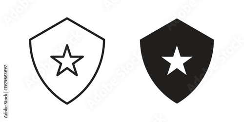 Security badge icons collection glyph and mixed vector Illustrations