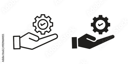 Solution Provide icons collection glyph and mixed vector Illustrations