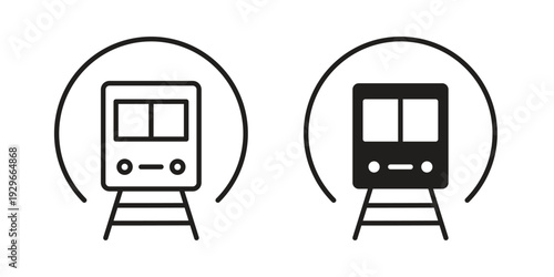 Subway icons collection glyph and mixed vector Illustrations