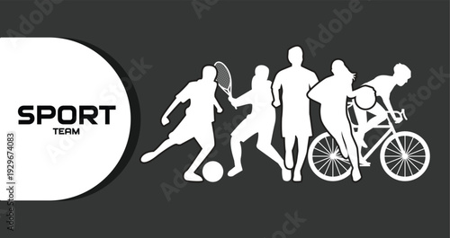 Diverse athletes engaging in various sports activities together