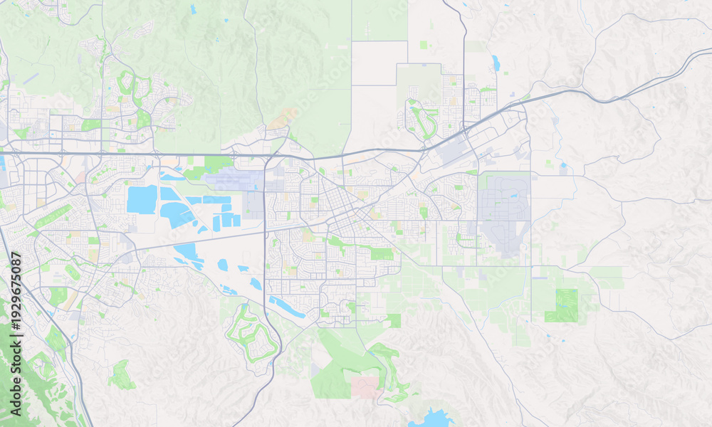 Obraz premium Livermore California map