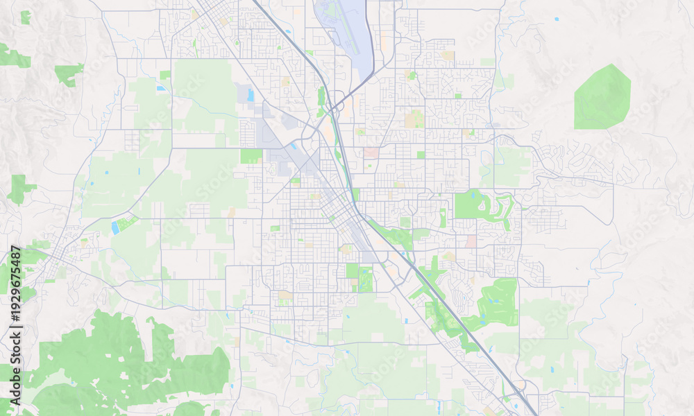 Fototapeta premium Medford Oregon map
