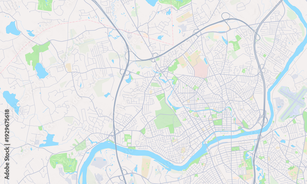 Fototapeta premium Methuen Massachusetts map