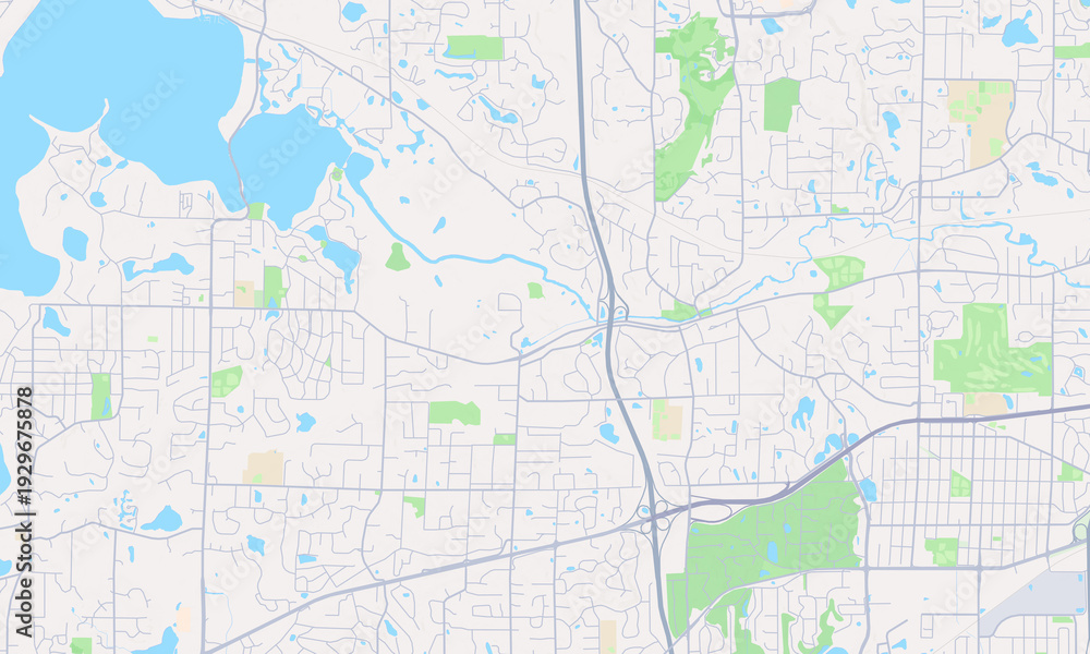 Fototapeta premium Minnetonka Minnesota map