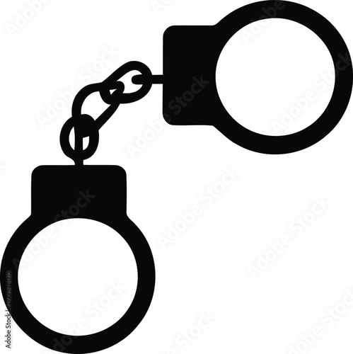 Handcuffs symbolizing restraint and legal justice