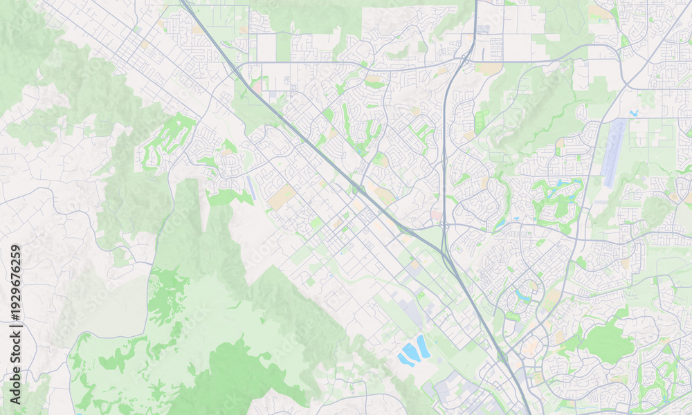 Fototapeta premium Murrieta California map