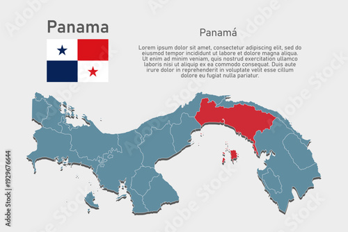 Vector map of Panama - Panama Province
