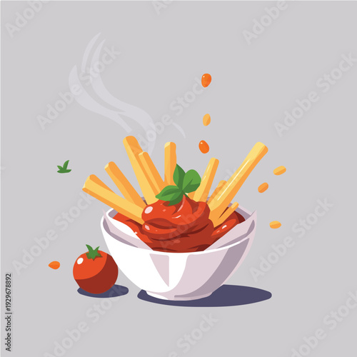 Fast food vector design for advertising