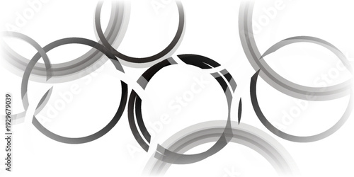 Vector Seamless Monochrome Design. Circular pattern for web, fabric, design eps10.