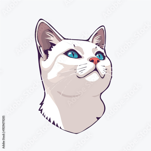 Cat vector design for stickers and animations