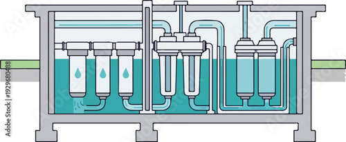 Industrial water filtration system with RJ Whisk Auto mechanism via Whisk i0pay5
