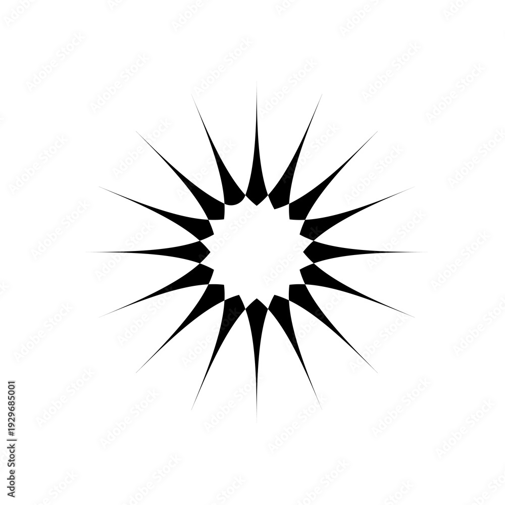 Fototapeta premium Black Custom Shape Transparent PNG Abstract Design Element