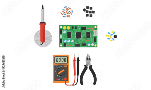 Electronic Components and Tools for Circuit Board Assembly and Repair
